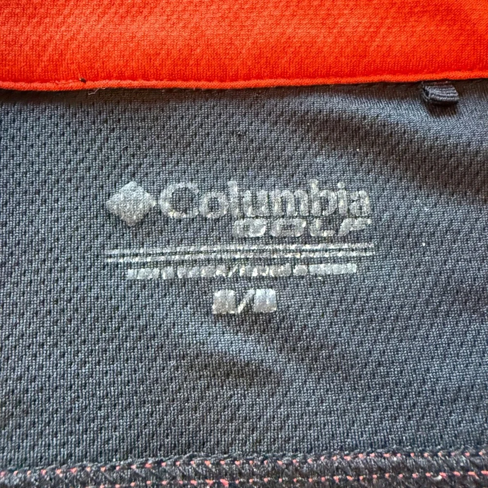 Columbia‎ Golf Mens OSU Cowboys Quarter Zip Pullover Black Orange Omni-Wick M